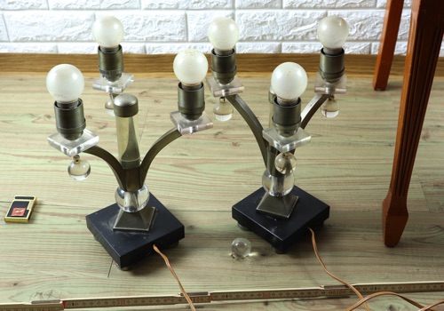 Art Deco Tischleuchter antik