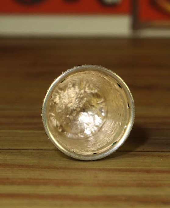 Fingerhut Edelstein Bordüre Sterling Silber