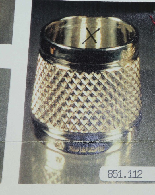 Fingerhut Sterling Silber Schneider offen