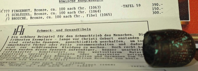 Fingerhut antik römisch Antike