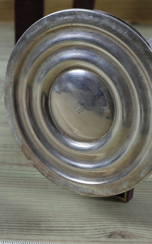 Füllhorn Glas Sterling Silber antik Tafelaufsatz England