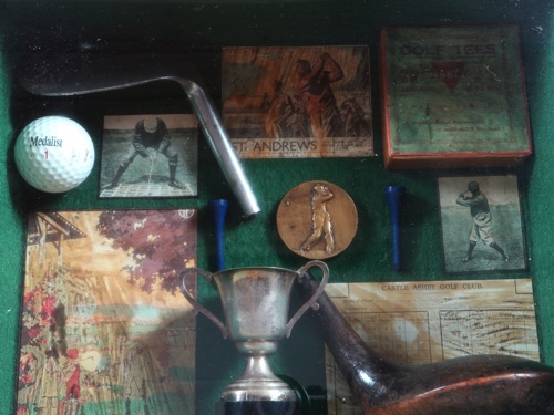 Golf Memorabilia antik.St. Andrews Niblick Iron Taylor Cambridge Cordon Bleu