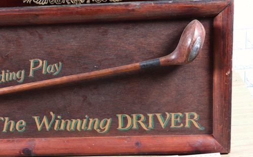 Golfschläger antik St. Andrews 1912 The Winning Driver