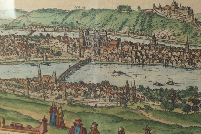 Passau Kupferstich antik 1576 Braun Hogenberg