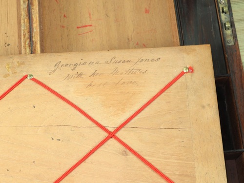 Reiseschreibschatulle antik England Perlmutt Intarsien