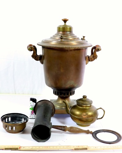 Samowar Russland kyrillisch