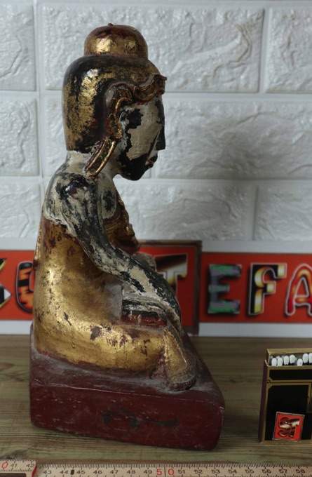 Asiatika Budda sitzend antik Burma