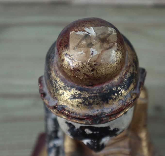 Asiatika Budda sitzend antik Burma