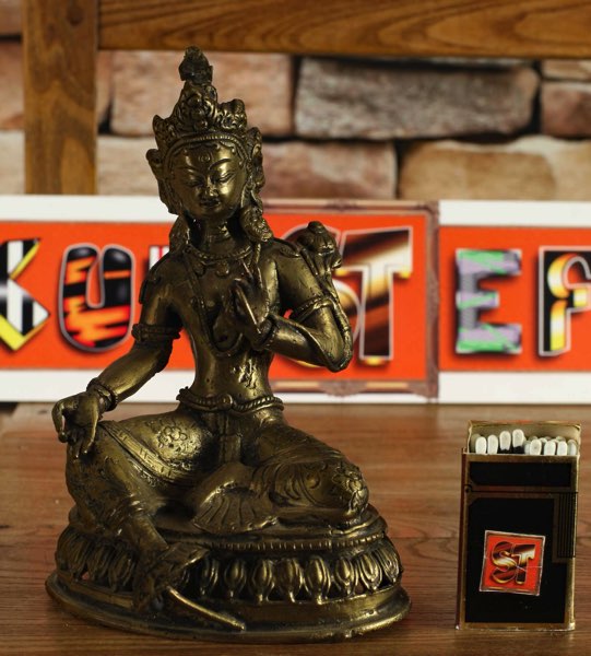 Asiatika Buddha Bronze sitting Tara