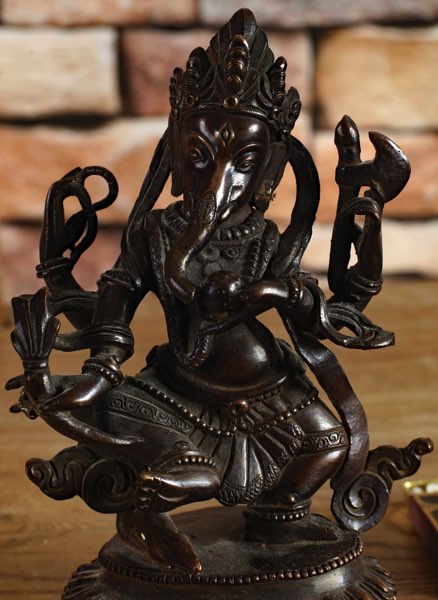 Asiatika Buddha Ganesha Bronze