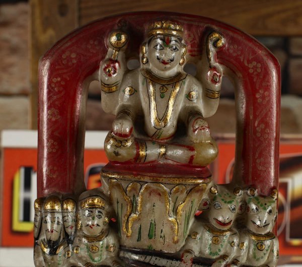 Asiatika Buddha Tempel Indien Marmor