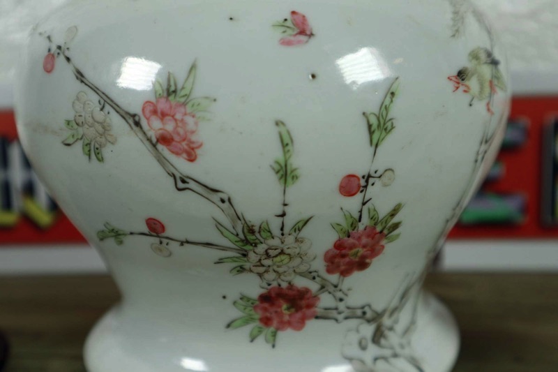 Asiatika China Deckeltopf Punze
