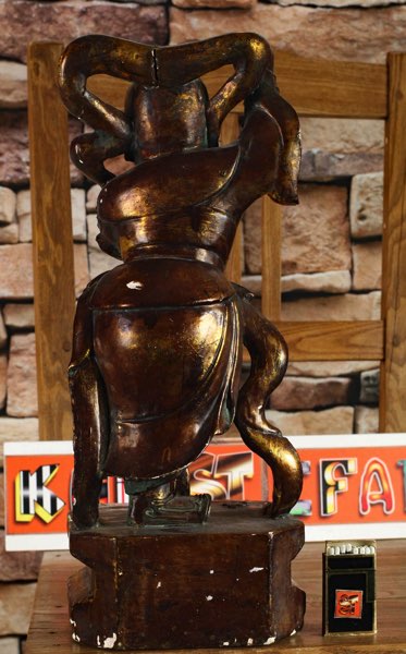 Asiatika Figur Buddha Tempel Krieger Gottheit