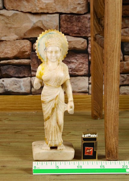 Asiatika Figur Stein antik Gottheit