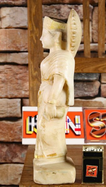 Asiatika Figur Stein antik Gottheit