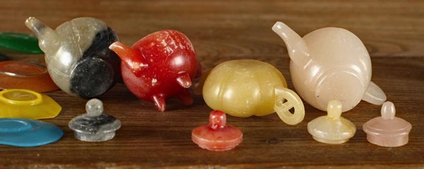 Asiatika Konvolut Miniatur Teekannen