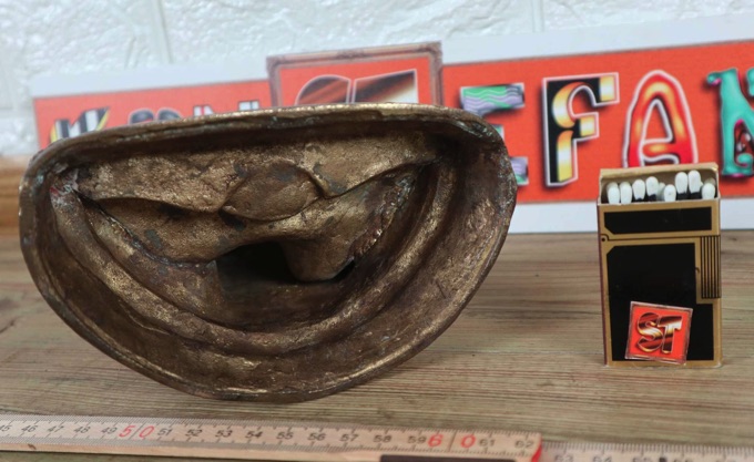 Bronze Tempelfigur sitzend Budda Asiatika