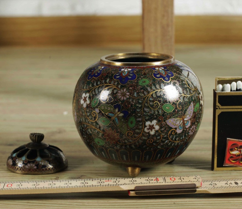 Cloisonne Dose Asiatika