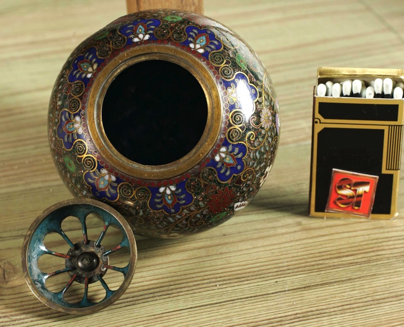 Cloisonne Dose Asiatika