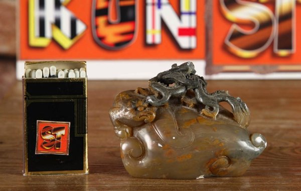 Drache Adler Skulptur China Stein Asiatika