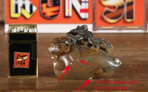 Drache Adler Skulptur China Stein Asiatika