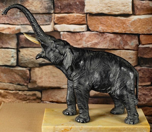 Elefant Bronze Skulptur Asiatika Japan antik