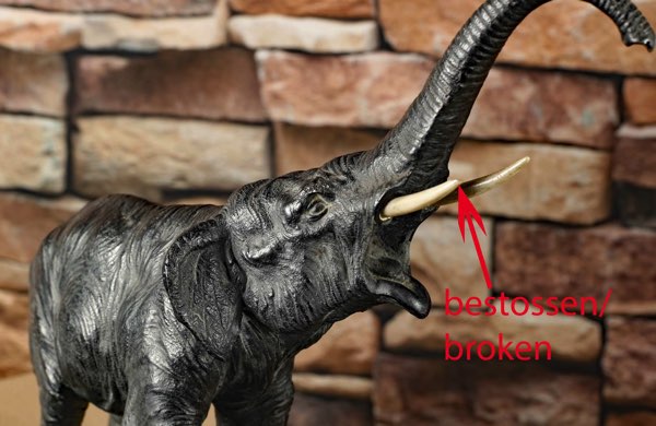 Elefant Bronze Skulptur Asiatika Japan antik
