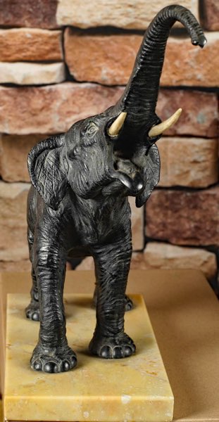 Elefant Bronze Skulptur Asiatika Japan antik