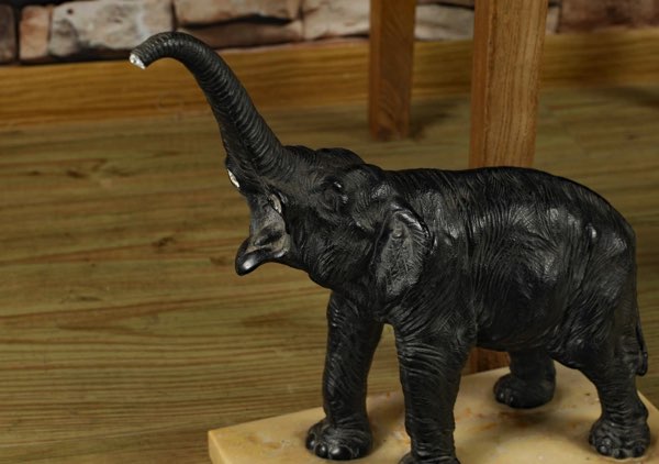 Elefant Bronze Skulptur Asiatika Japan antik