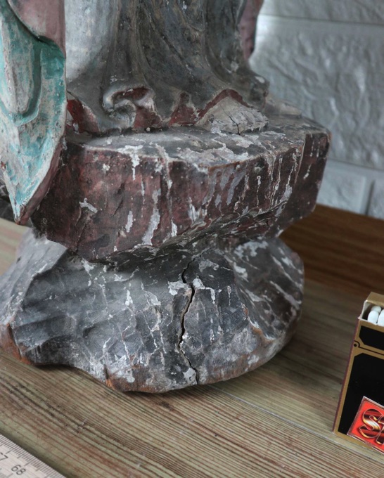 Figur Asiatika antik Frau Tempel Gewand