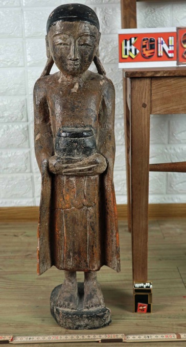 Figur Asiatika antik Tempel Gewand