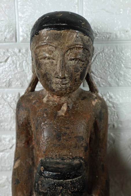 Figur Asiatika antik Tempel Gewand