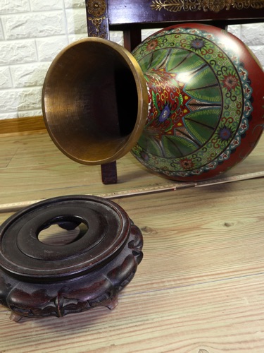 Vase China Cloisonne Drachen 49cm