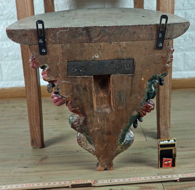 Wandkonsole Chinoiserie antik Musikant Trommel