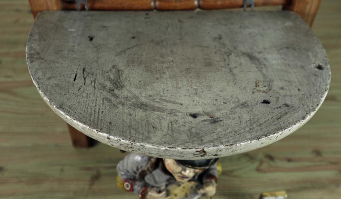 Wandkonsole Chinoiserie antik Musikant Trommel