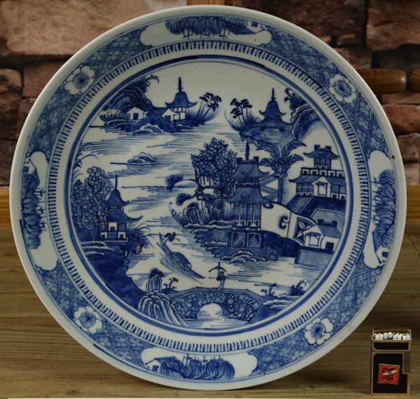 großer Teller China Asiatika antik