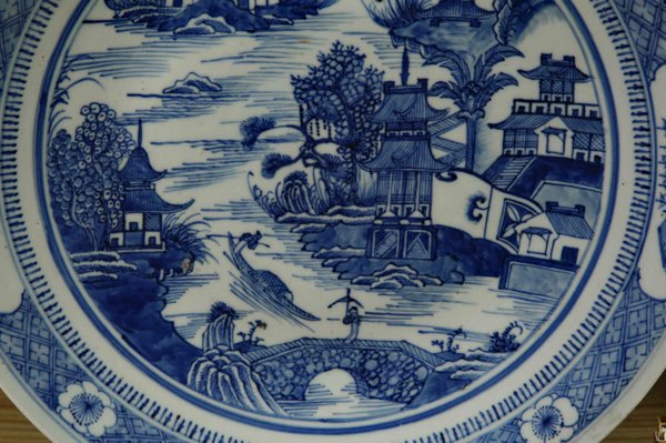 großer Teller China Asiatika antik