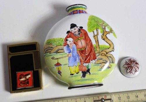 snuffbottle China signiert Asiatika