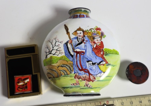 snuffbottle China signiert Asiatika