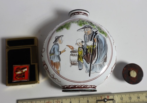 snuffbottle China signiert asiatica