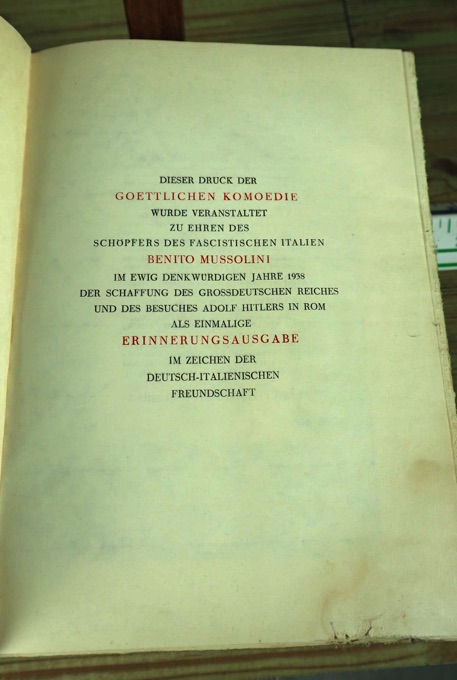 Dante die göttliche Komödie Erinnerungs Ausgabe Berlin 1938 Askanischer Verlag