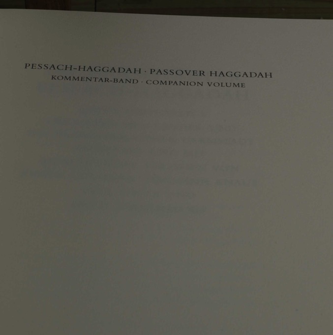 Faksimile die Darmstädter Pessach Haggadah 2 Bände Schuber Propyläen Verlag 1971