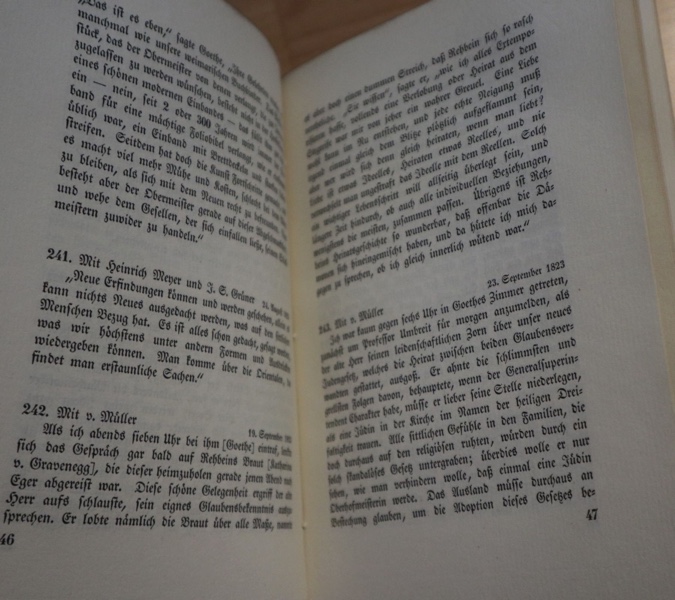 Goethe im Gespräch Insel Verlag 1906 limitiert 200
