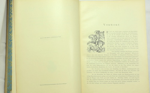 Heraldischer Atlas antik 1899 Ströhl Ex Libris Grunelius