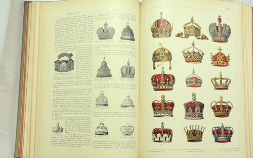 Heraldischer Atlas antik 1899 Ströhl Ex Libris Grunelius