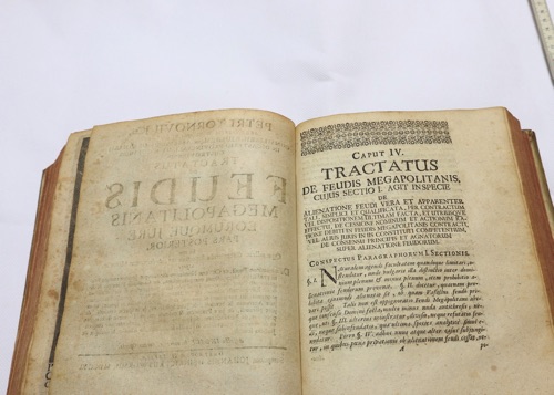 Tractatus de feudis Mecklenburgicis Buch antik 1708