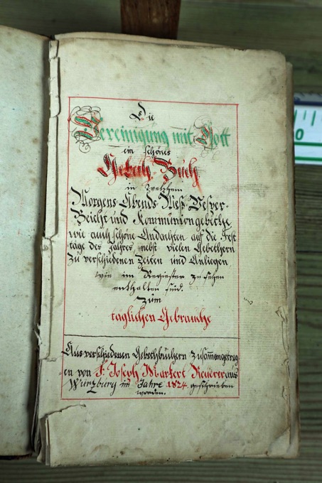 handgeschriebenes Buch von 1824 Joseph Markert Keuerer