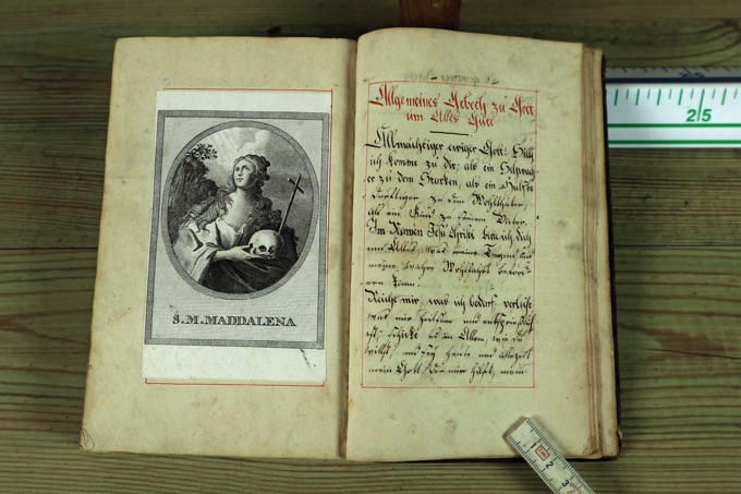 handgeschriebenes Buch von 1824 Joseph Markert Keuerer