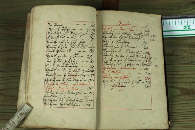 handgeschriebenes Buch von 1824 Joseph Markert Keuerer
