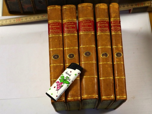 hueblers Handbuch 1798 5 Bände Bücher